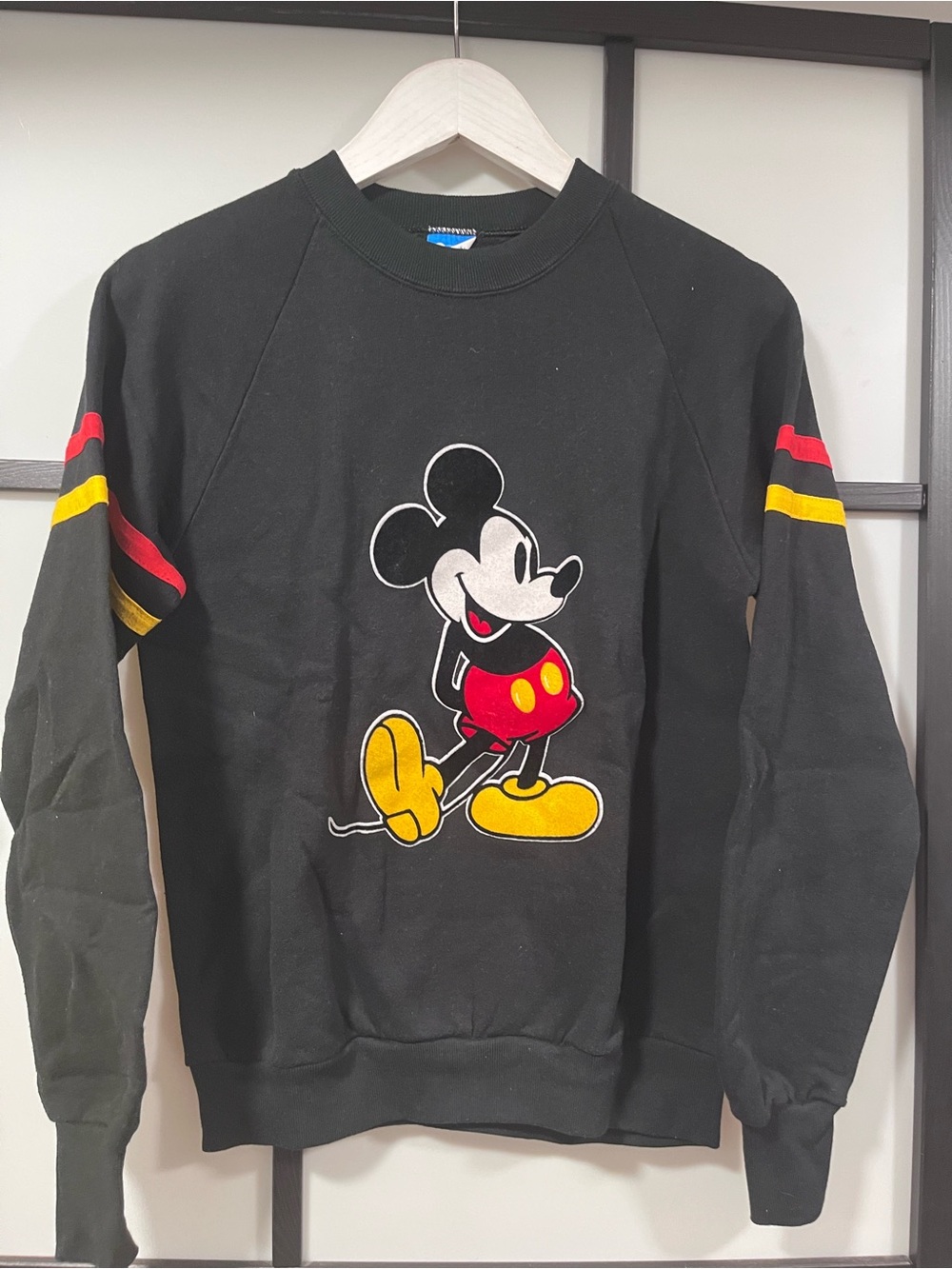 Vintage Disney Character Fashions Mickey Mouse Sweatshirt M Black